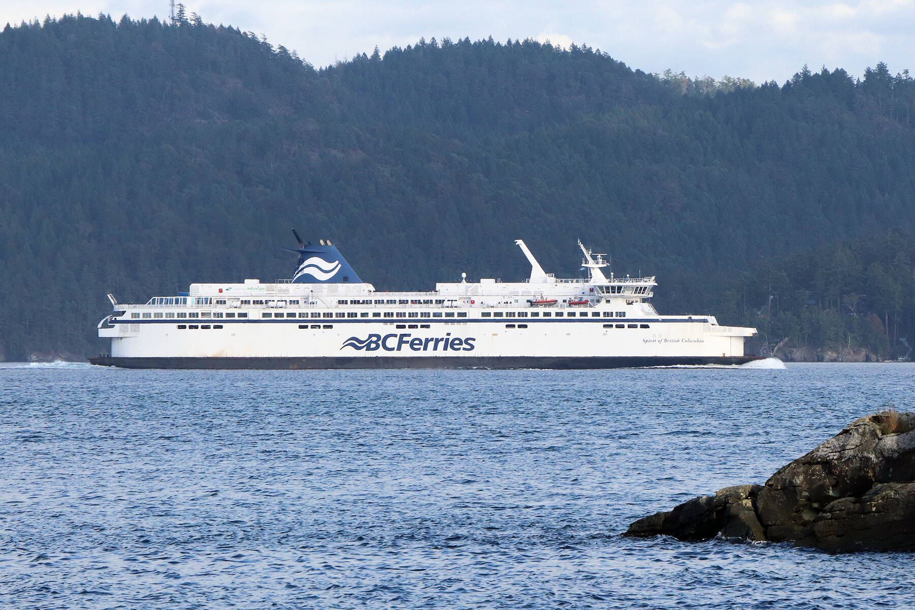 Sidney/North Saanich RCMP arrested three men for refusing to wear masks and getting aggressive with others on a BC Ferries sailing bound for Swartz Bay on Sept. 24. (Don Descoteau/News Staff)