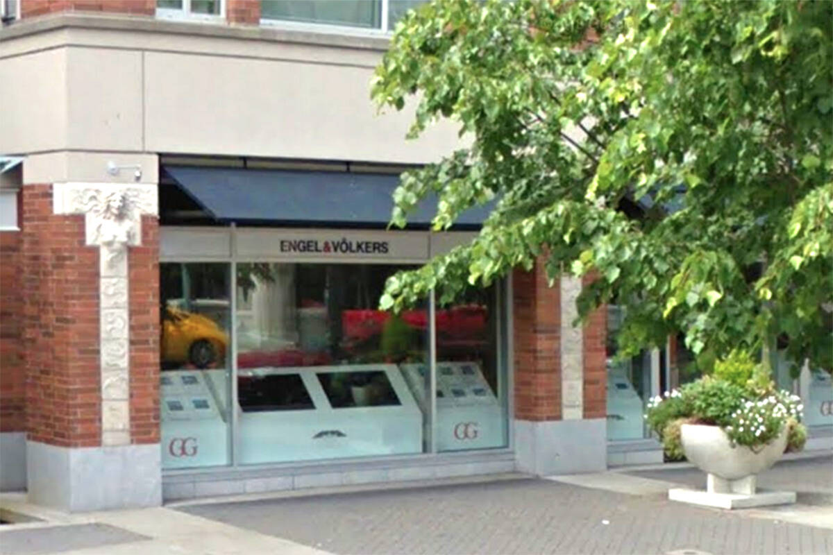 Engel and Volkers Vancouver Island and two of its previously employed real estate agents are being sued for damages related to the alleged drugging and sexual assault of one of their clients in 2018. (Google Streetview)
