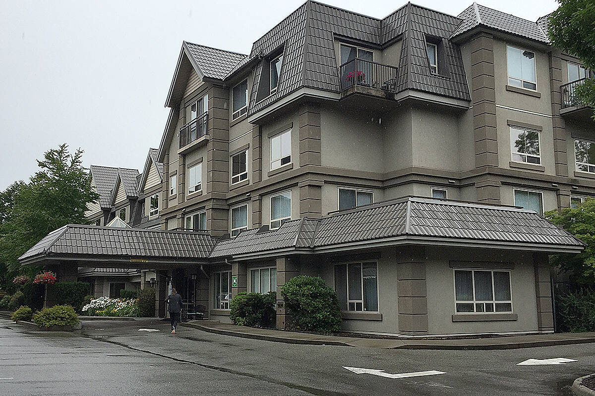 Five staff at the long-term care home in Langley were confirmed to have COVID on Friday, April 2, 2021. Outbreaks continue to be reported in B.C. care homes, despite vaccination of most staff and residents. (Langley Advance Times)