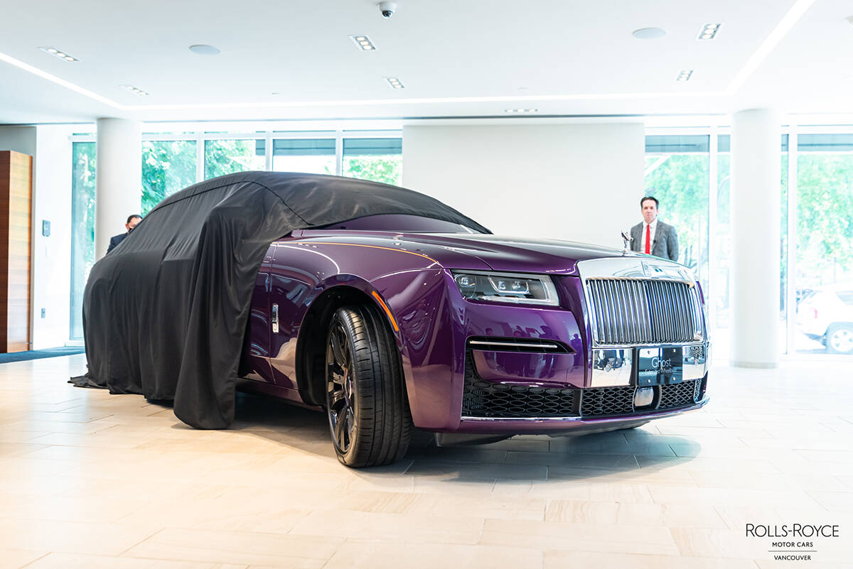 Having made its official debut in July 2021, the Ghost is the most technologically advanced and the most successful Rolls-Royce model thus far in the company’s storied 116-year history. Alfonso Arnold photo
