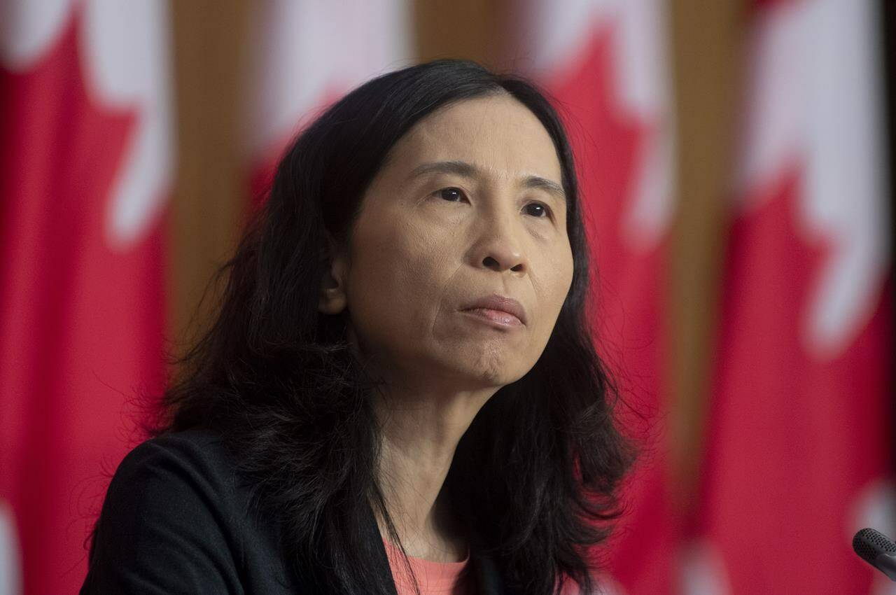 Chief Public Health Officer Theresa Tam listens to a question during a news conference, Tuesday, January 12, 2021 in Ottawa. THE CANADIAN PRESS/Adrian Wyld