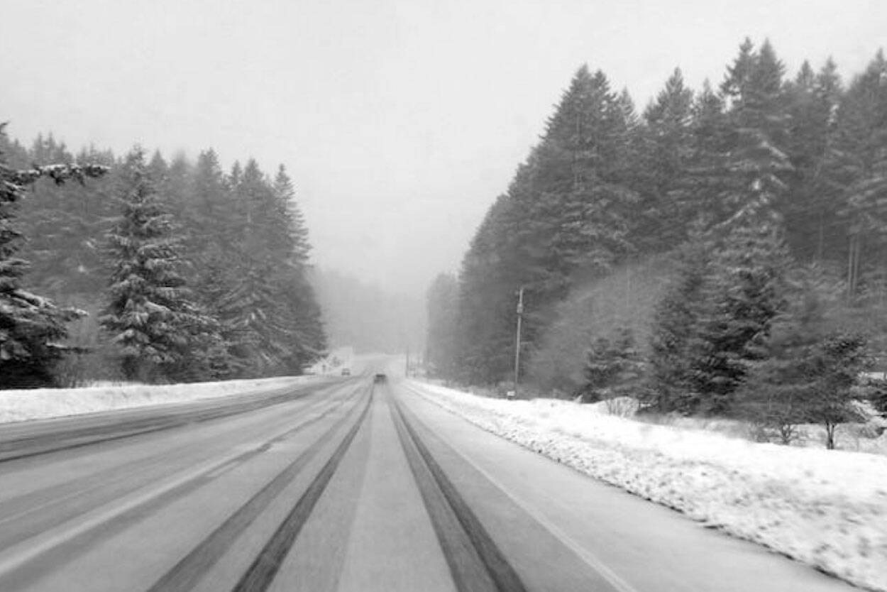 Environment Canada is forecasting up to 15 centimetres of snow on the Coquihalla Highway Sunday (Oct. 10, 2021). (File photo)