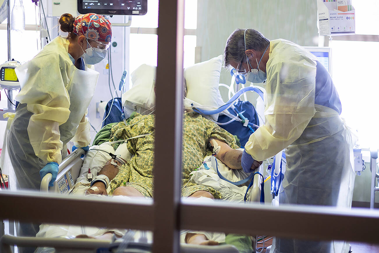 Intensive care unit at a U.S. hospital. (AP Photo/Kyle Green)