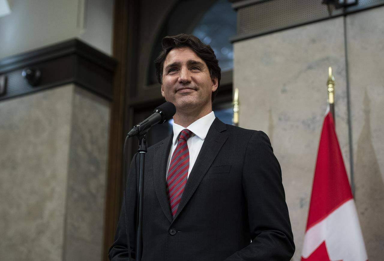 Prime Minister Justin Trudeau takes questions on Parliament Hill in Ottawa, on Friday, Sept. 24, 2021. THE CANADIAN PRESS/Justin Tang