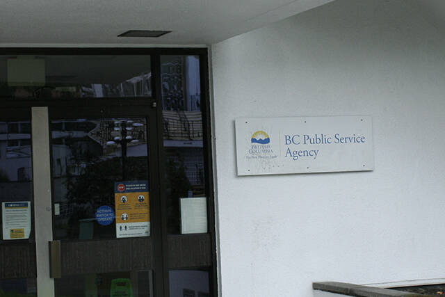 The BC Public Service Agency building on Blanshard Street in Victoria. Some government employees have sent internal emails criticizing the province for mandating COVID-19 vaccination for all employees by Nov. 22. (Bailey Moreton/News Staff)