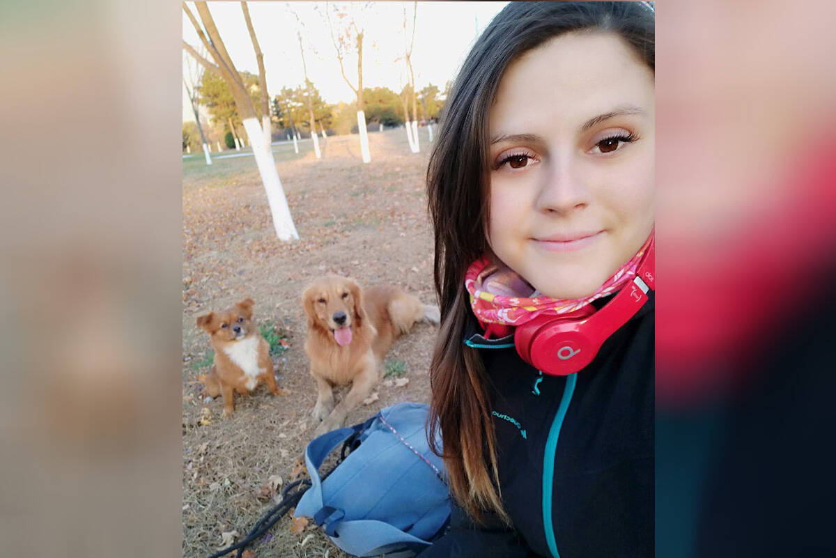 Monique Collette with her two dogs Chocolate and Maverick. (Monique Collette photo)