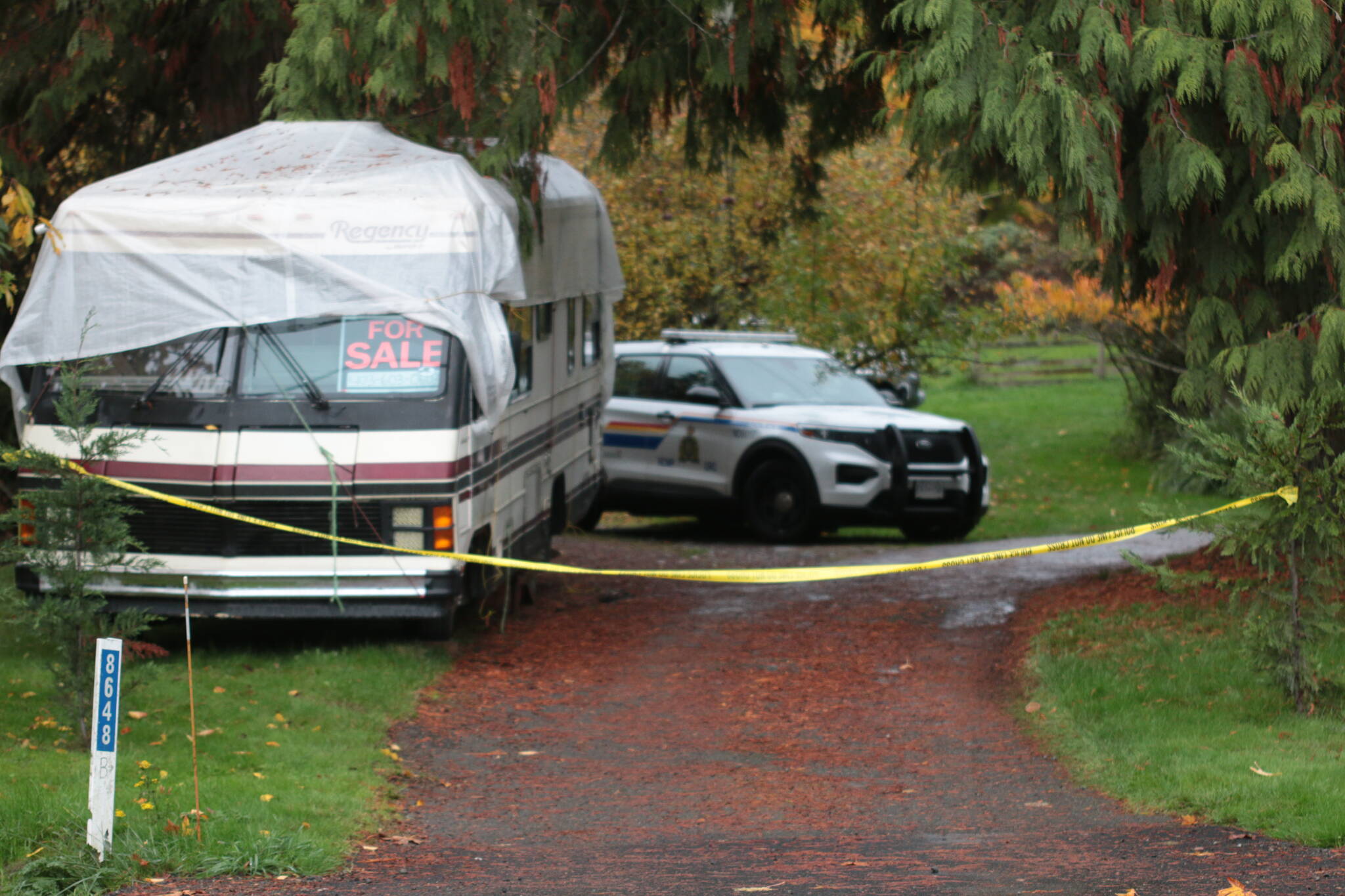 Police are investigating an alleged double homicide in Crofton. (Kevin Rothbauer/Citizen)