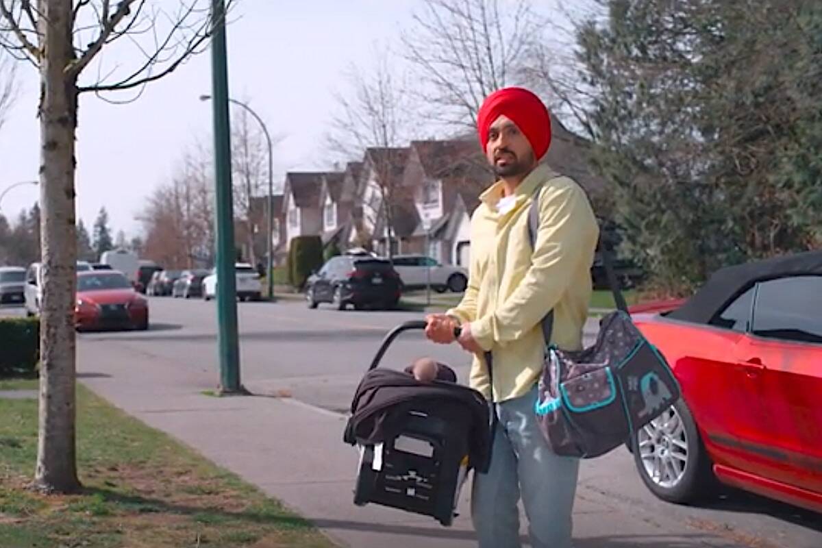Diljit Dosanjh in a scene from the comedy movie “Honsla Rakh,” which is set and filmed in Metro Vancouver. (photo: imdb.com)
