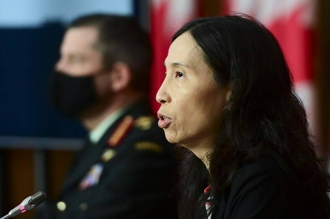 Chief Public Health Officer Dr. Theresa Tam provides an update on the COVID-19 pandemic in Ottawa on Friday, Jan. 8, 2021. THE CANADIAN PRESS/Sean Kilpatrick