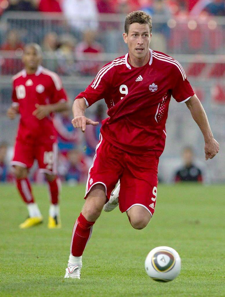 Canada’s Rob Friend is shown in action during a friendly against Peru in Toronto on September 4, 2010. THE CANADIAN PRESS/Chris Young