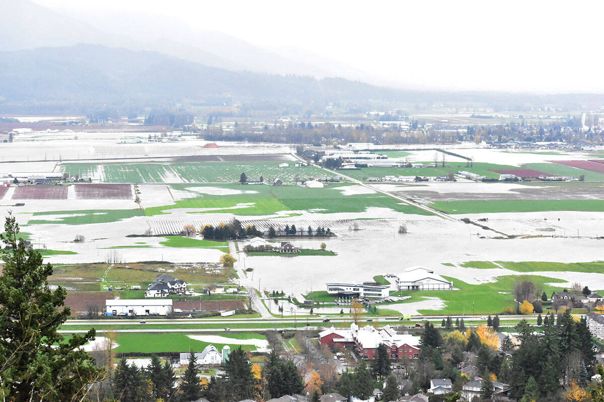 The view from high above Eagle Mountain in Abbotsford on Monday, Nov. 15. (Ben Lypka/Abbotsford News)