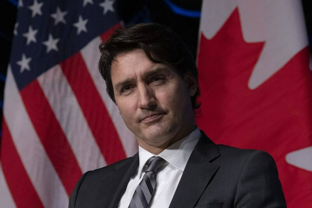 Canadian Prime Minister Justin Trudeau listens to a question as he takes part in a forum at the Wilson Center, Wednesday, November 17, 2021 in Washington, D.C. THE CANADIAN PRESS/Adrian Wyld