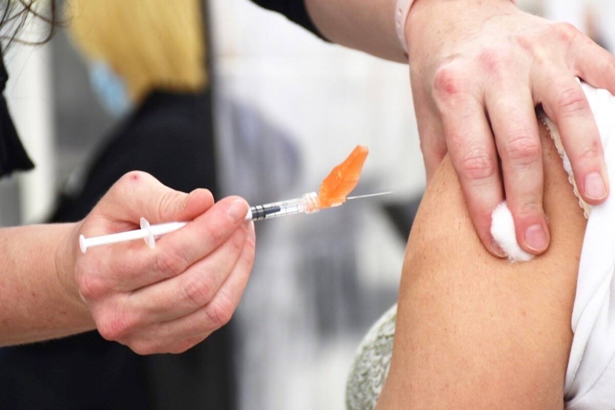 A drop-in COVID-19 vaccine clinic in Maple Ridge. (Maple Ridge News)