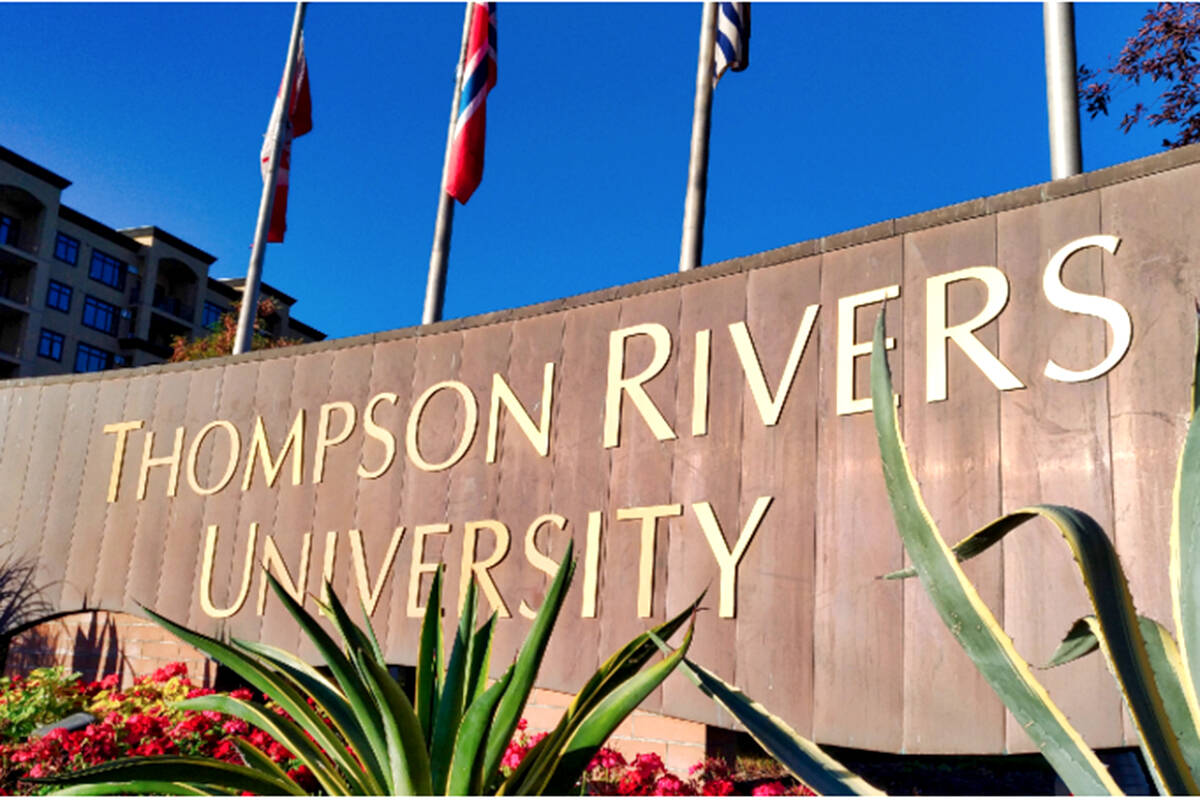 Thompson Rivers University campus is in Kamloops, B.C. (KTW file photo)