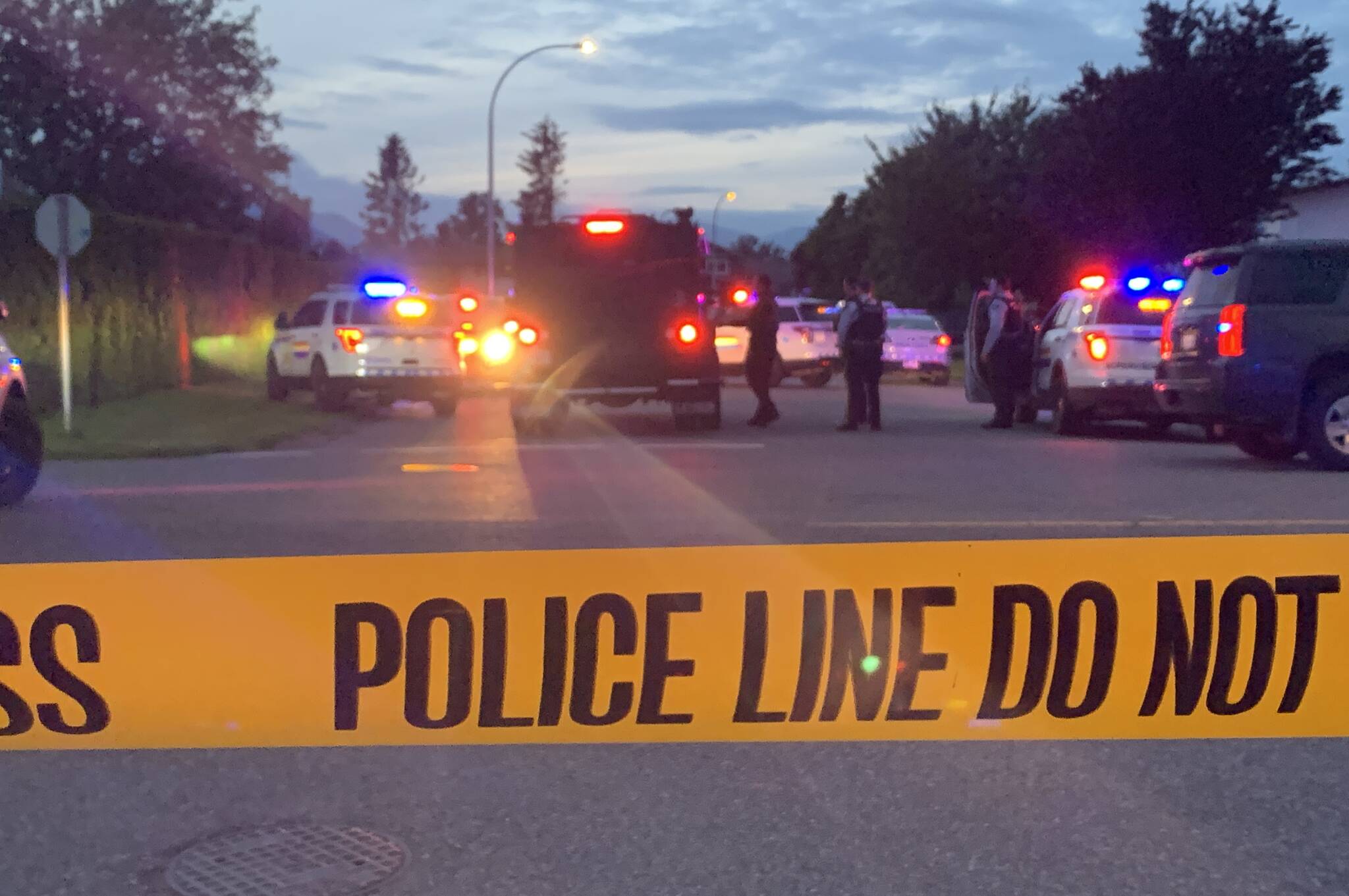 RCMP on the scene of a police incident involving shots fired on May 23, 2020. (Paul Henderson/ The Progress)