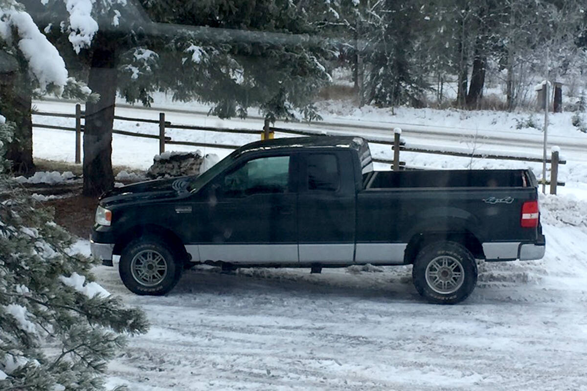A Williams Lake couple found their stolen truck almost two years after it was stolen. (Photo submitted)