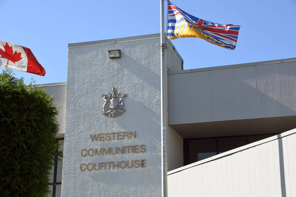 One woman was convicted, another acquitted for charges involving sexual activity with minors, during a Nov. 24 trial date at Western Communities Courthouse in Colwood. (Black Press Media file photo)