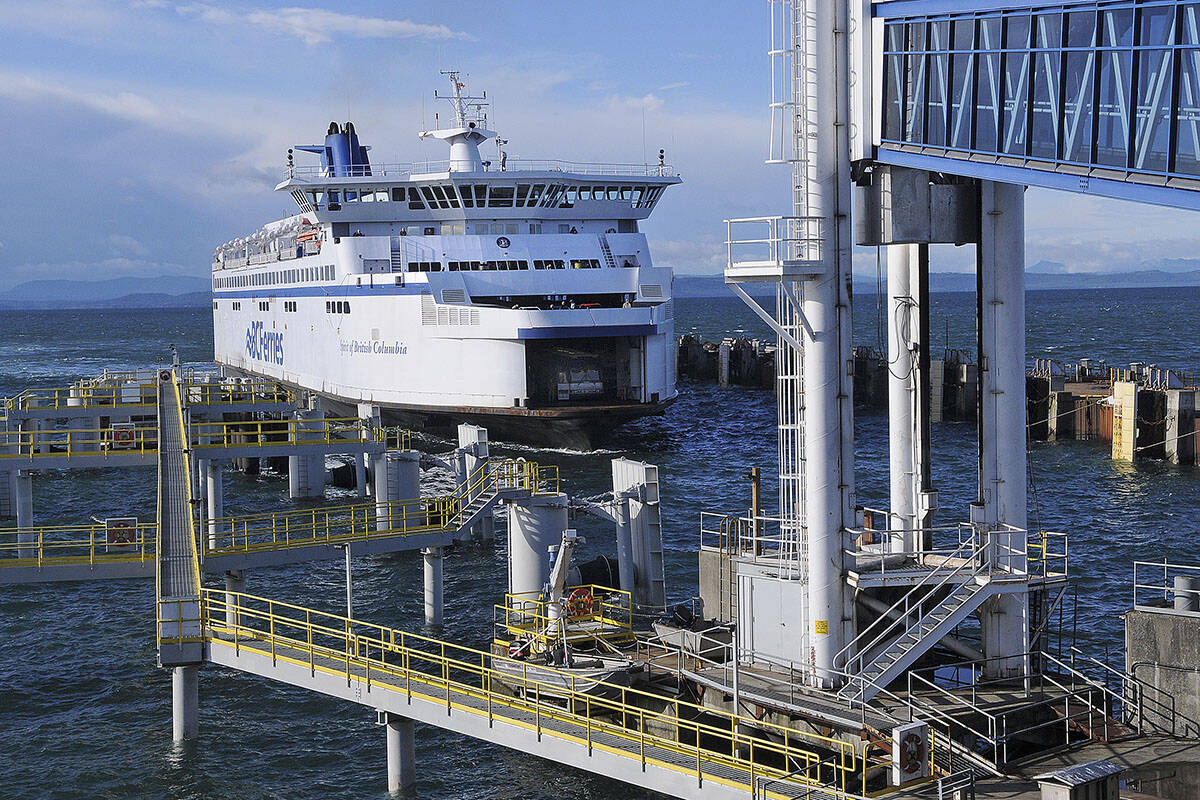 BC Ferries has cancelled several Dec. 10 sailings between Vancouver Island and the mainland due to strong winds. (Black Press Media file photo)