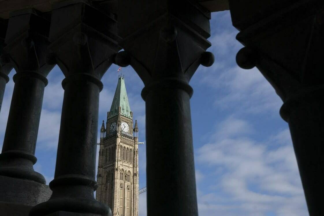 The Peace tower is seen on Tuesday, Oct. 5, 2021. THE CANADIAN PRESS/Adrian Wyld