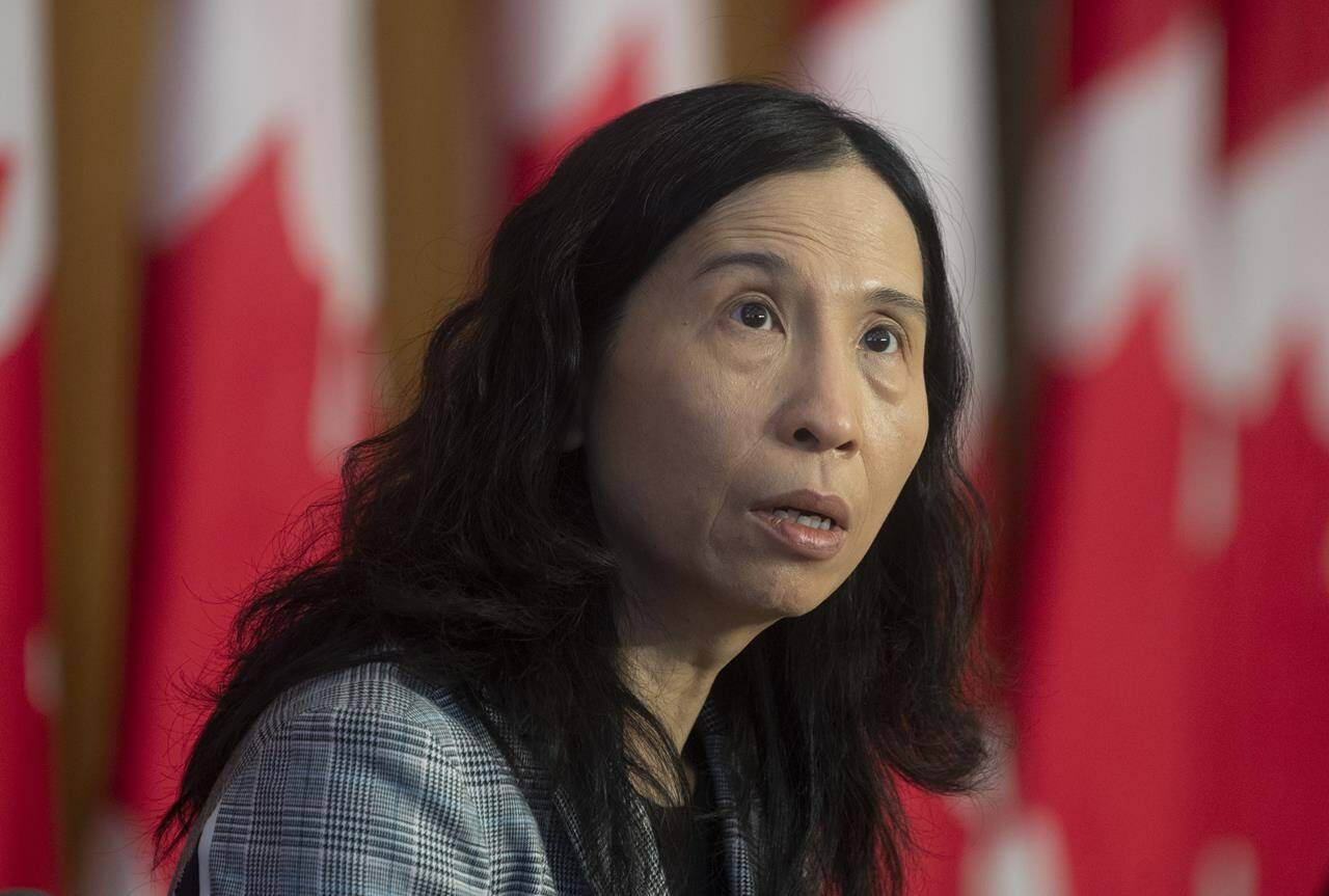 Chief Public Health Officer Theresa Tam speaks during a technical briefing on the COVID pandemic in Canada, Friday, January 15, 2021 in Ottawa. THE CANADIAN PRESS/Adrian Wyld