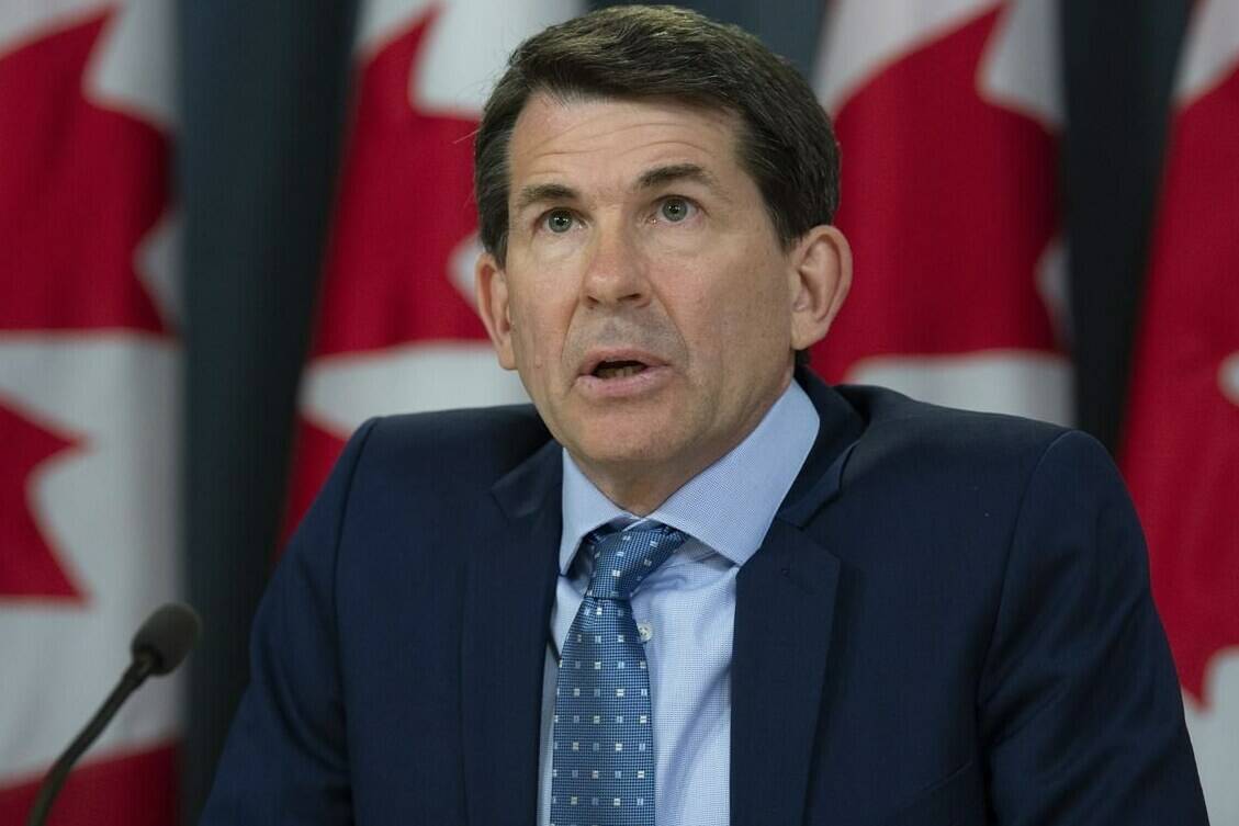FILE – British Columbia Privacy Commissioner Michael McEvoy speaks during a news conference in Ottawa on April 25, 2019. THE CANADIAN PRESS/Adrian Wyld