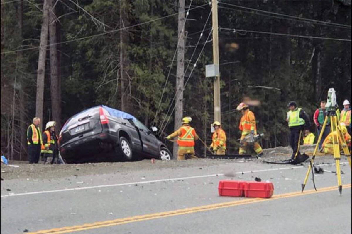The driver of a minivan that struck another vehicle on the Malahat in 2018, killing a man, gets one year driving prohibition and a $1,000 fine. (File photo)