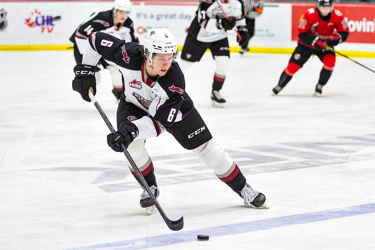 Vancouver Giants Justin Lies, Cole Shepard and Ty Halaburda all found the back of the net in a 5-3 loss suffered Tuesday , Dec. 14 in Prince George. (James Doyle/Special to Langley Advance Times)