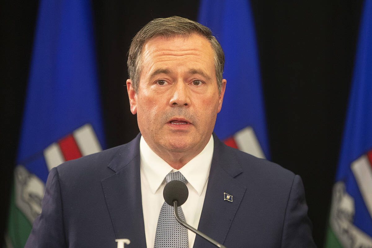 Alberta Premier Jason Kenney is expected address the province’s COVID situation today (Dec. 21). (File photo from The Canadian Press)
Alberta Premier Jason Kenney is expected address the province’s COVID situation today (Dec. 21). (File photo from The Canadian Press)