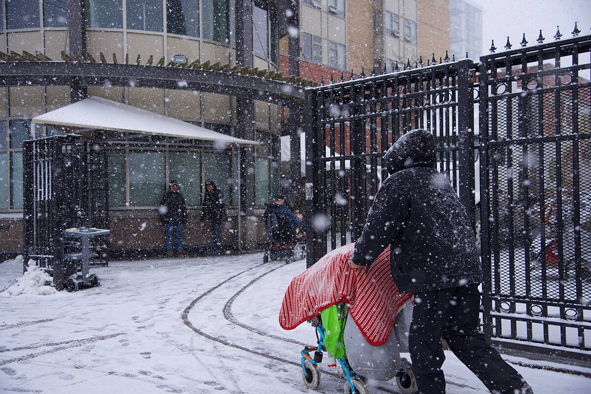 Unhoused residents are at an increased risk of harm during cold or snowy weather. (Black Press Media file photo)