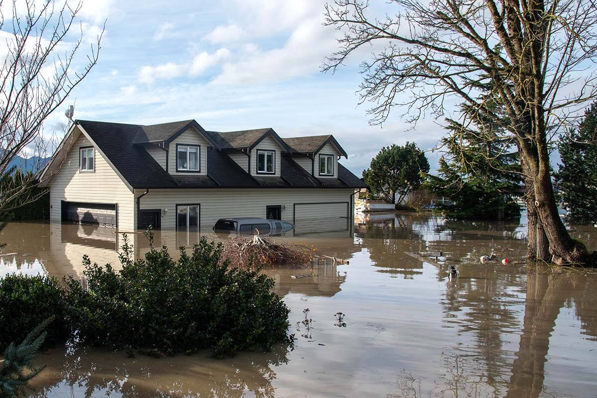 The floodwaters that swept over Abbotsford’s Sumas Prairie, starting on Nov. 14, destroyed Ripples Winery on Tolmie Road along with houses and barns on the property. (Photos by Caroline Mostertman)