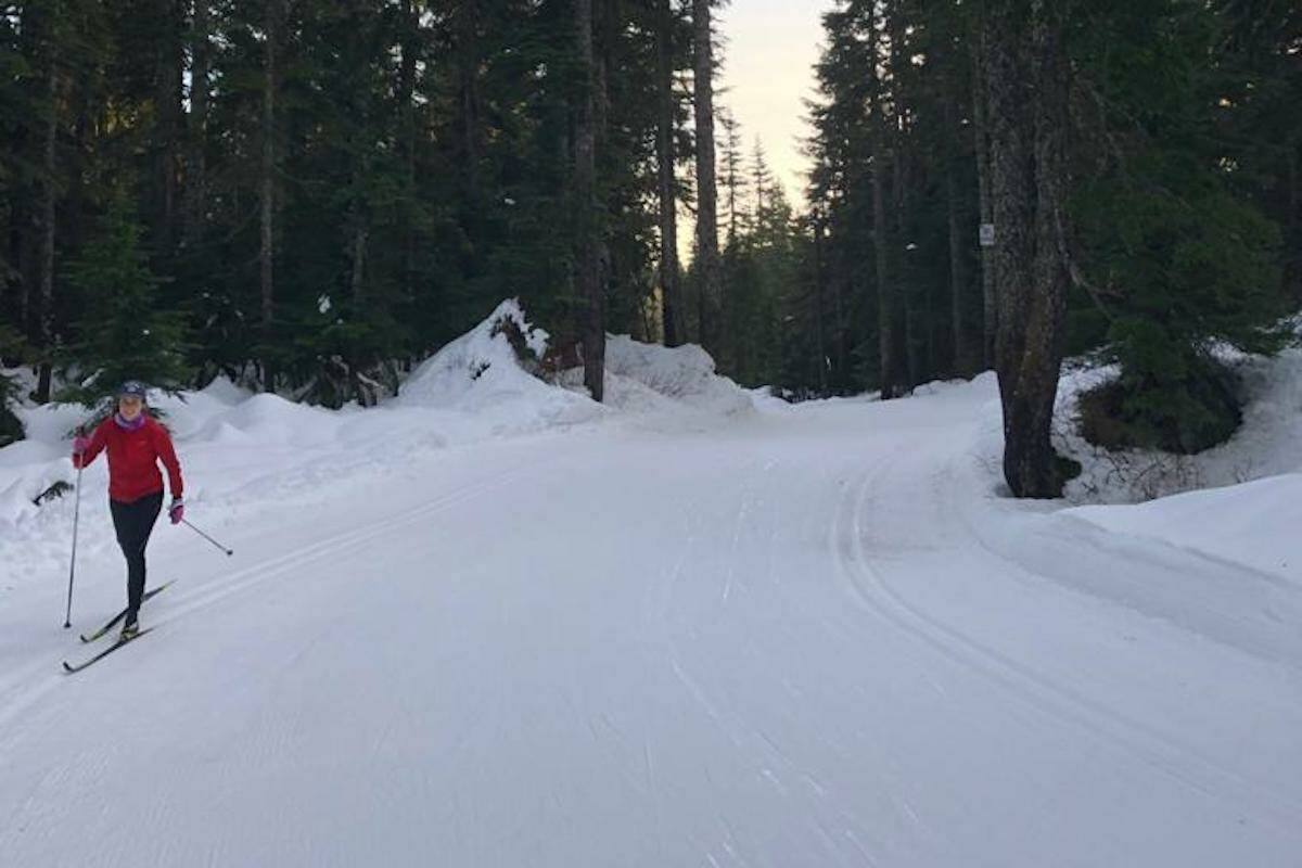 Nordic and skate skiing tracks are set around Kelowna for everyone to enjoy (Britt Bailey)