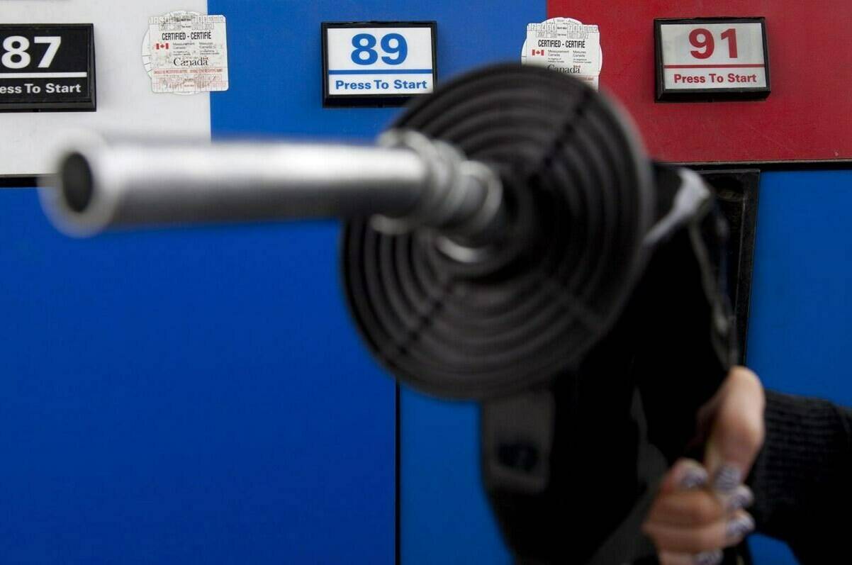 Gas prices are up across B.C.’s South Coast. THE CANADIAN PRESS/Jonathan Hayward