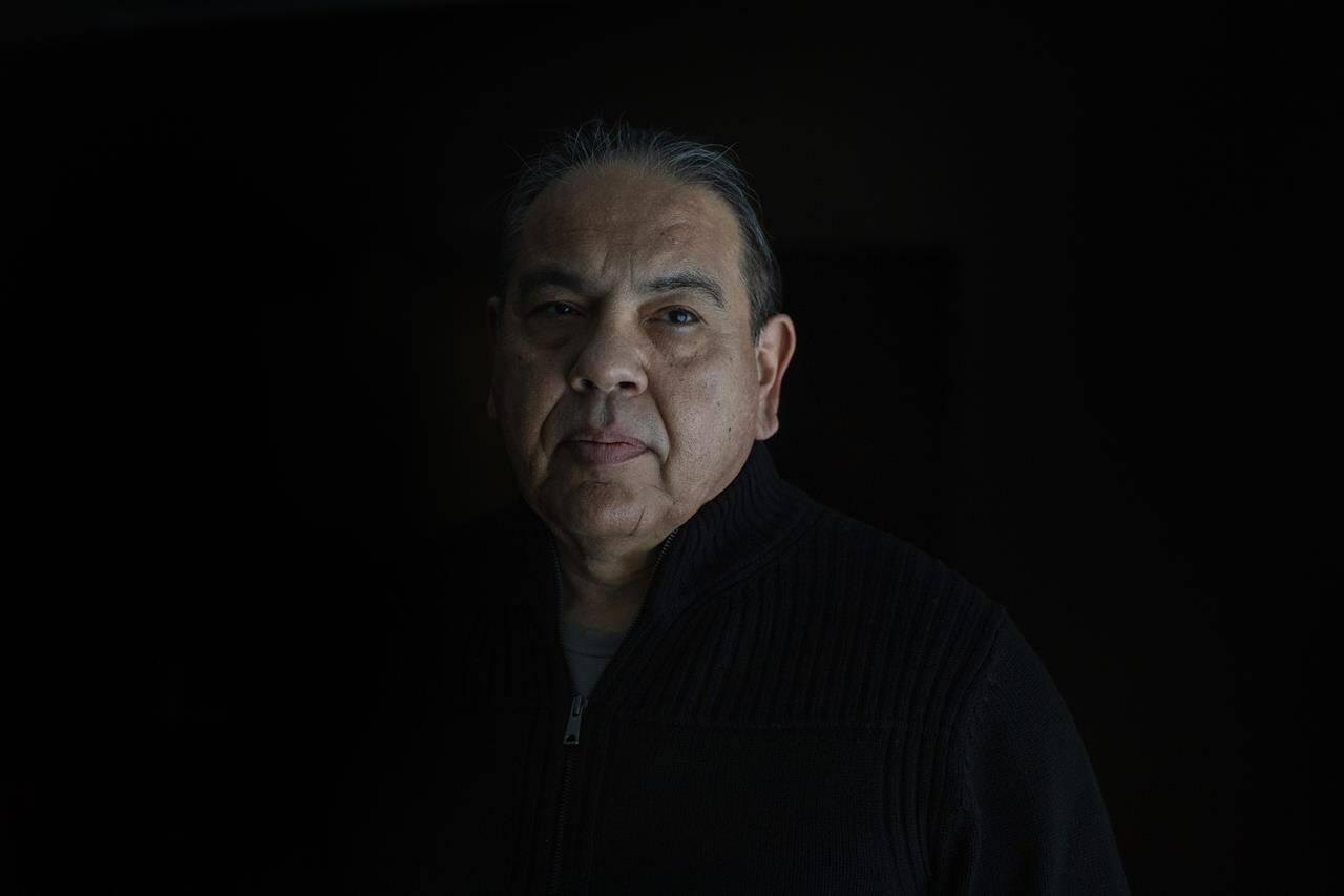 Darin Keewatin is pictured in Edmonton on Tuesday January 4, 2022. Keewatin is concerned about slow movement on federal legislation allowing Indigenous groups to take control of child welfare. THE CANADIAN PRESS/Jason Franson
