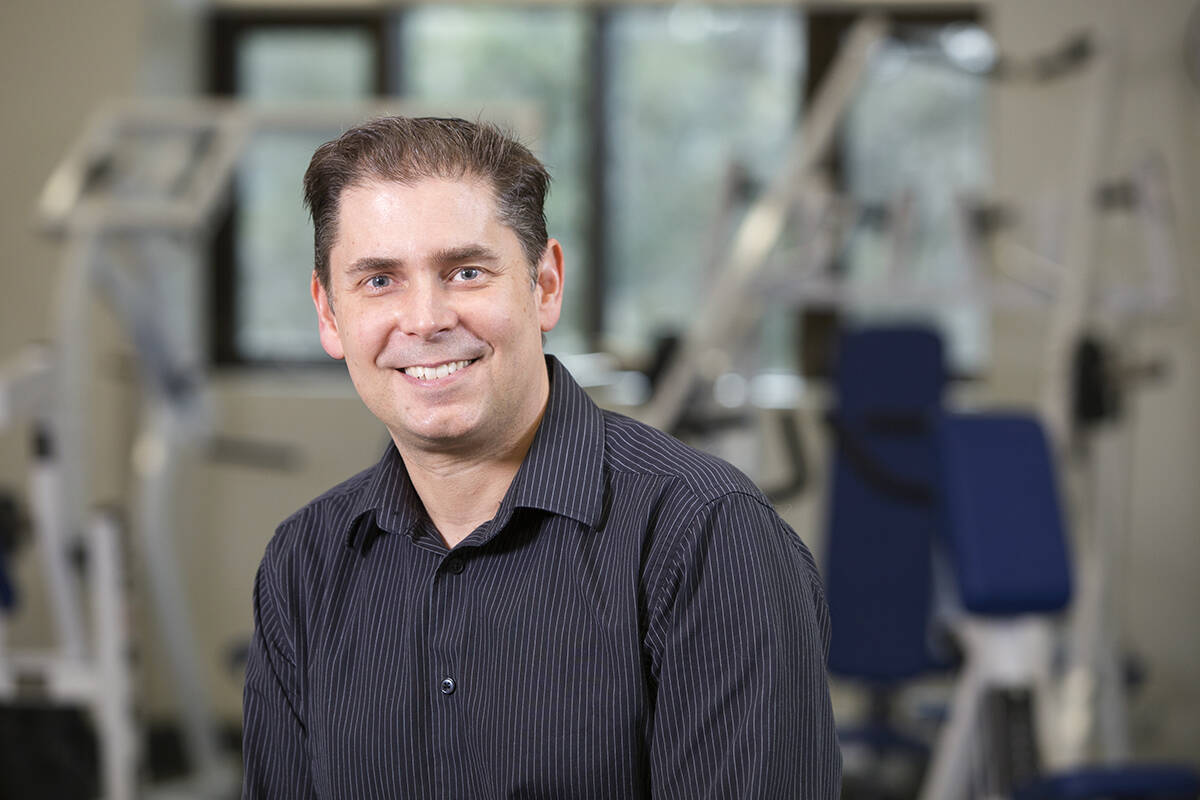 Ryan Rhodes is a University of Victoria professor and expert in exercise science, studying the psychology behind healthy behaviours. (Photo courtesy of the University of Victoria)