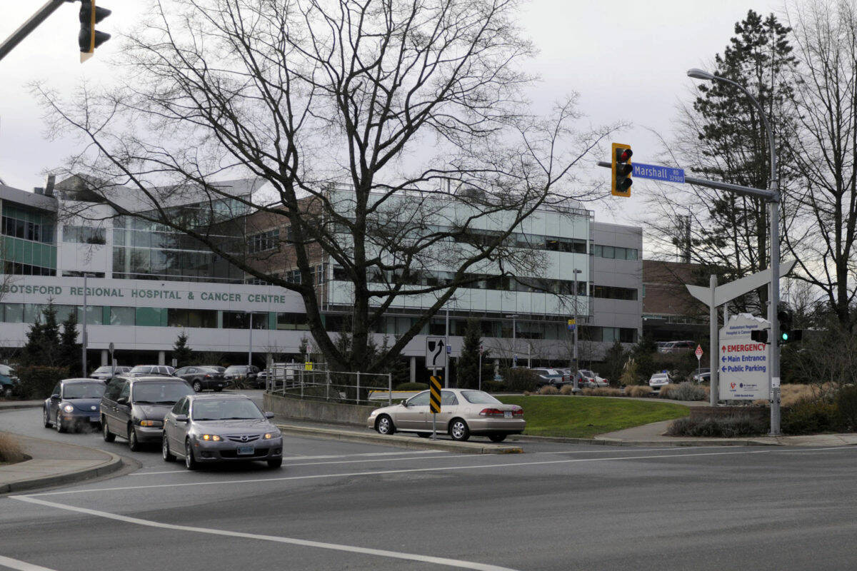Abbotsford Regional Hospital is among those restricting scheduled surgeries to deal with COVID-19 cases. (Abbotsford News file)