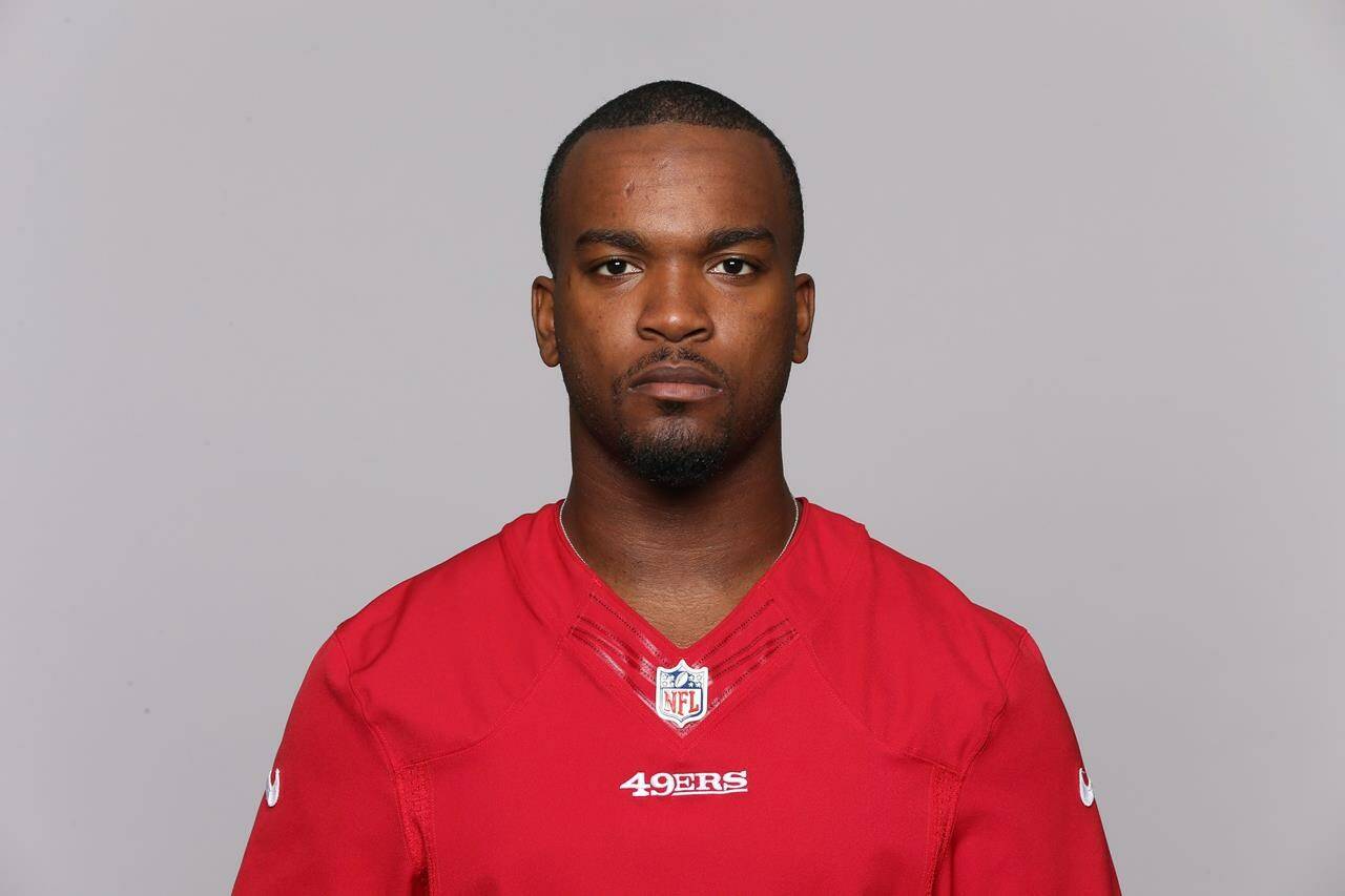 This is a June 10, 2015, photo of Mylan Hicks, who was shot and killed outside a nightclub where he and his Calgary Stampeder teammates had been celebrating a CFL victory. The Alberta Court of Appeal has upheld the sentence of the man who was convicted in the death of Hicks. THE CANADIAN PRESS/AP Photo