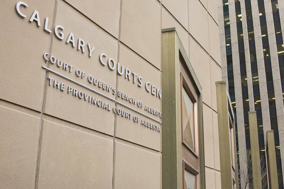 FILE – The Calgary Courts Centre is pictured in Calgary, Alta., Monday, March 11, 2019. THE CANADIAN PRESS/Jeff McIntosh