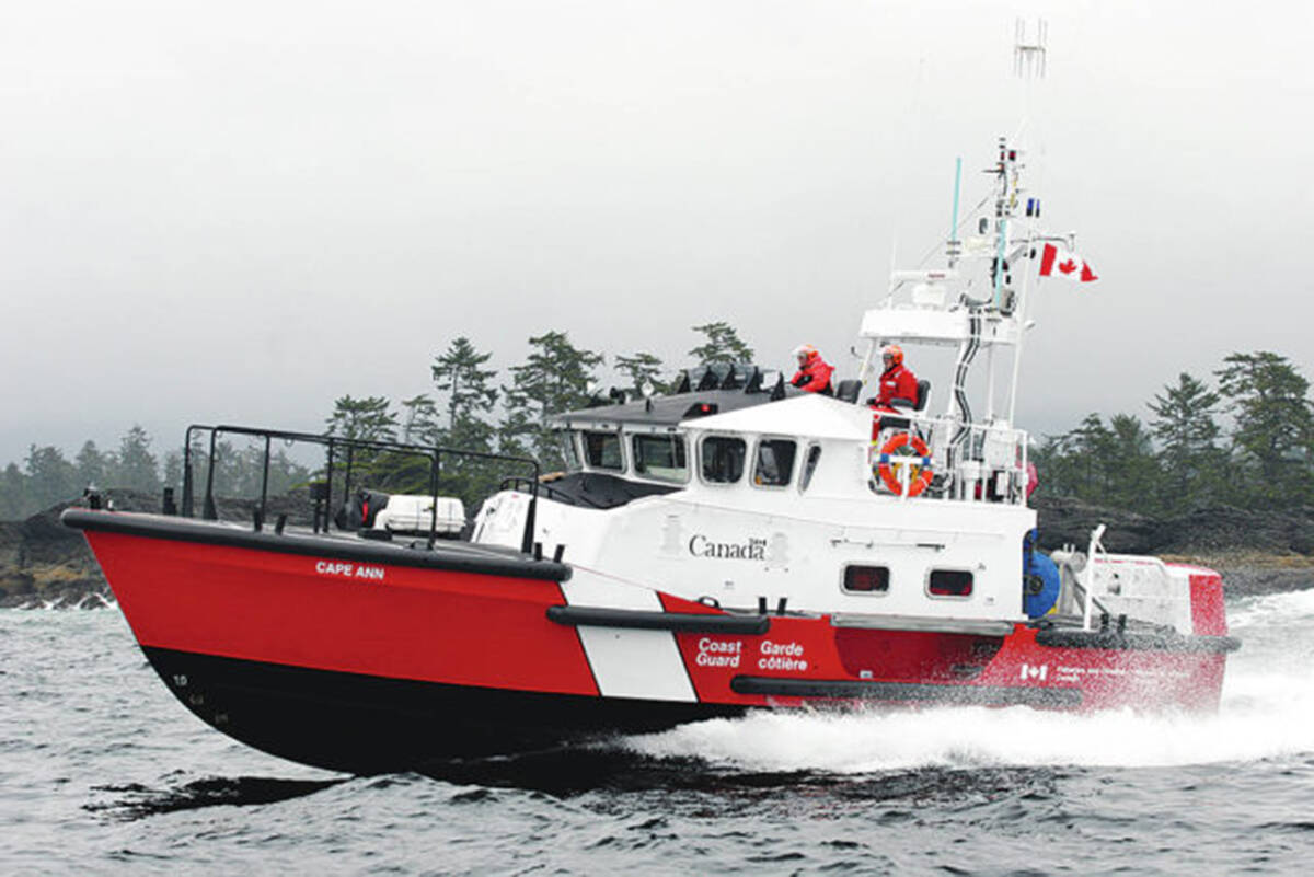 CCGS Cape Ann responded to a vessel that ran aground near Tofino on Tuesday morning. (Black Press Media file photo)