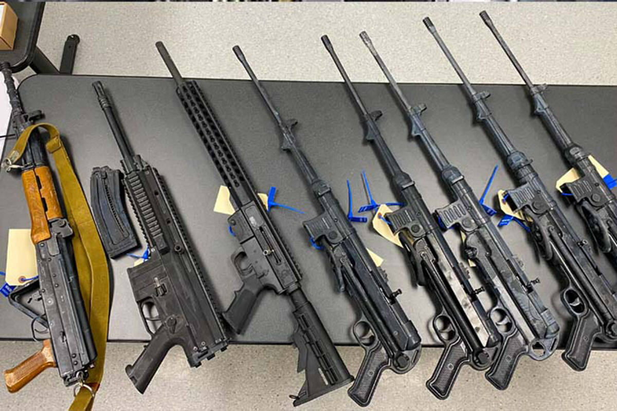 Guns, drugs, cash and cars were among the items seized by Coquitlam RCMP in a gang-linked bust. (Coquitlam RCMP)