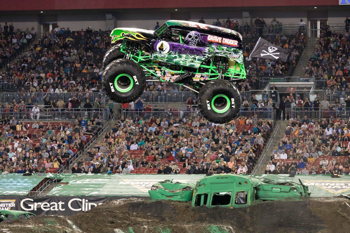 Grave Digger will soar during a Monster Jam event planned at Vancouver’s Pacific Coliseum from March 18–20. (submitted photo)