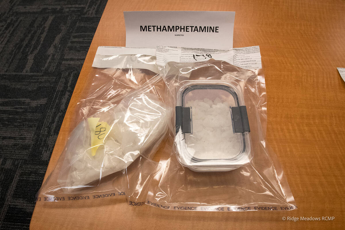 625 grams of suspected methamphetamine. (RCMP/Special to The News)