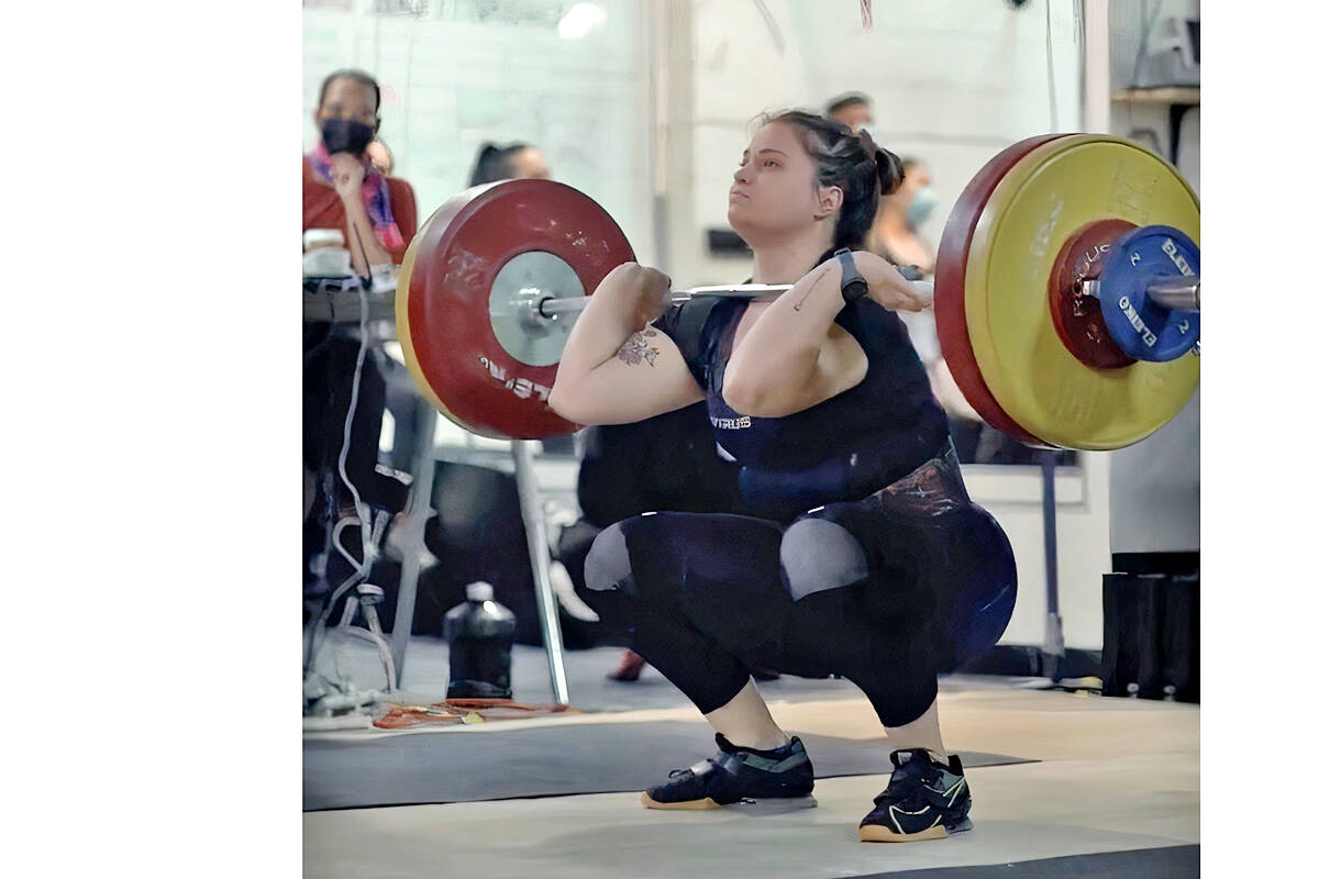 The moment when Langley’s Tasha Willing set a new B.C. record. Willing, a track and field star originally from Chilliwack, only started competing at weightlifting in November. (Instagram video)