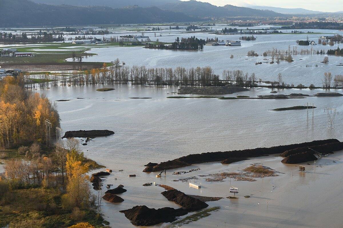 The Sumas Prairie is flooding and on an emergency evacuation alert as search crews attempt to rescue those who remain. (City of Abbotsford)