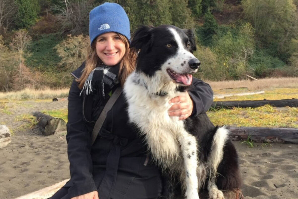 Vanessa Kursan, owner of Evolve Dog Training in Vancouver, with her dog Spencer. (BC SPCA photo)