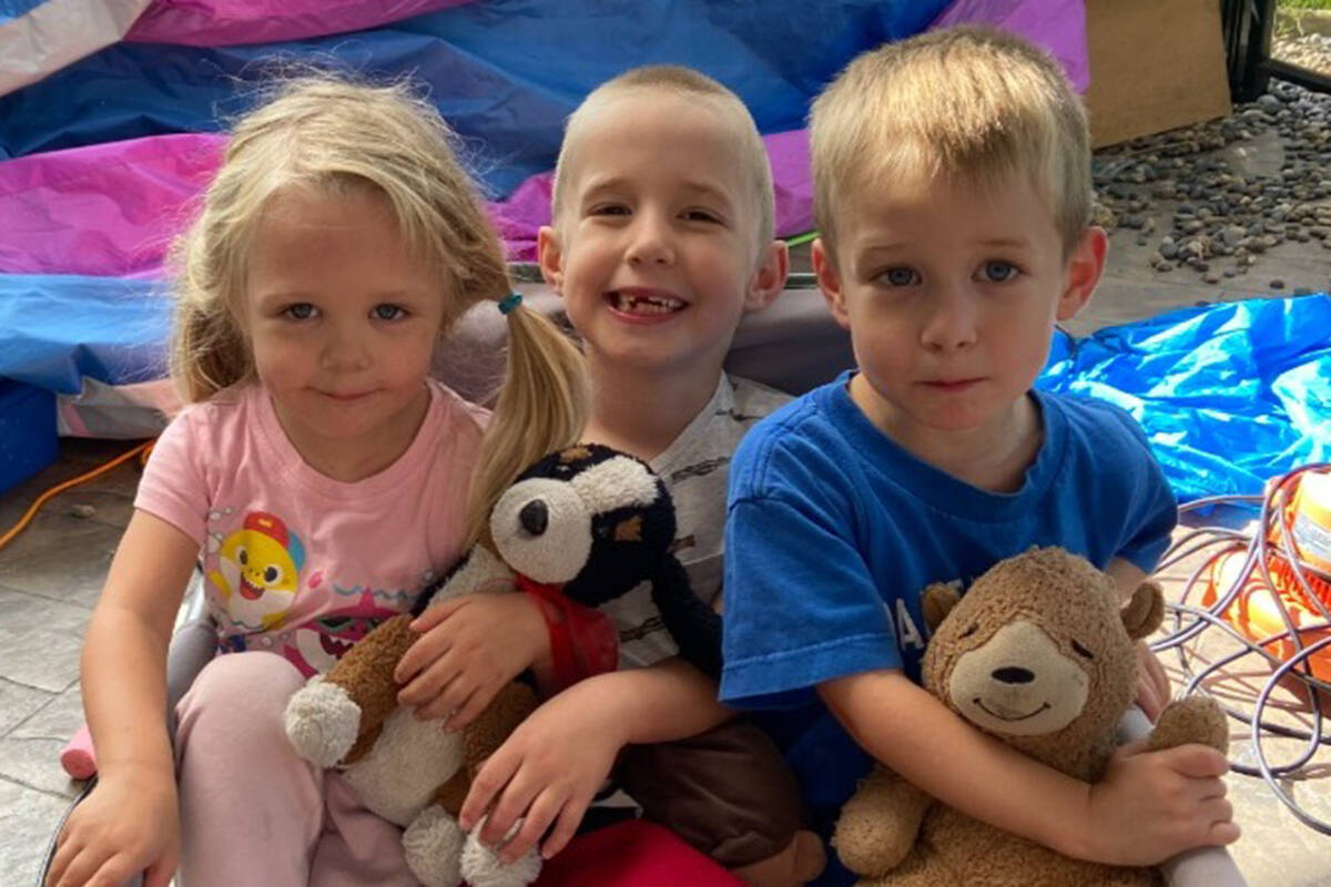 All three of Catherine’s kids, aged six, and three, have been diagnosed with autism and need extra help and support for which some of the GoFundMe funds are being used. (GoFundMe/Special to The News)