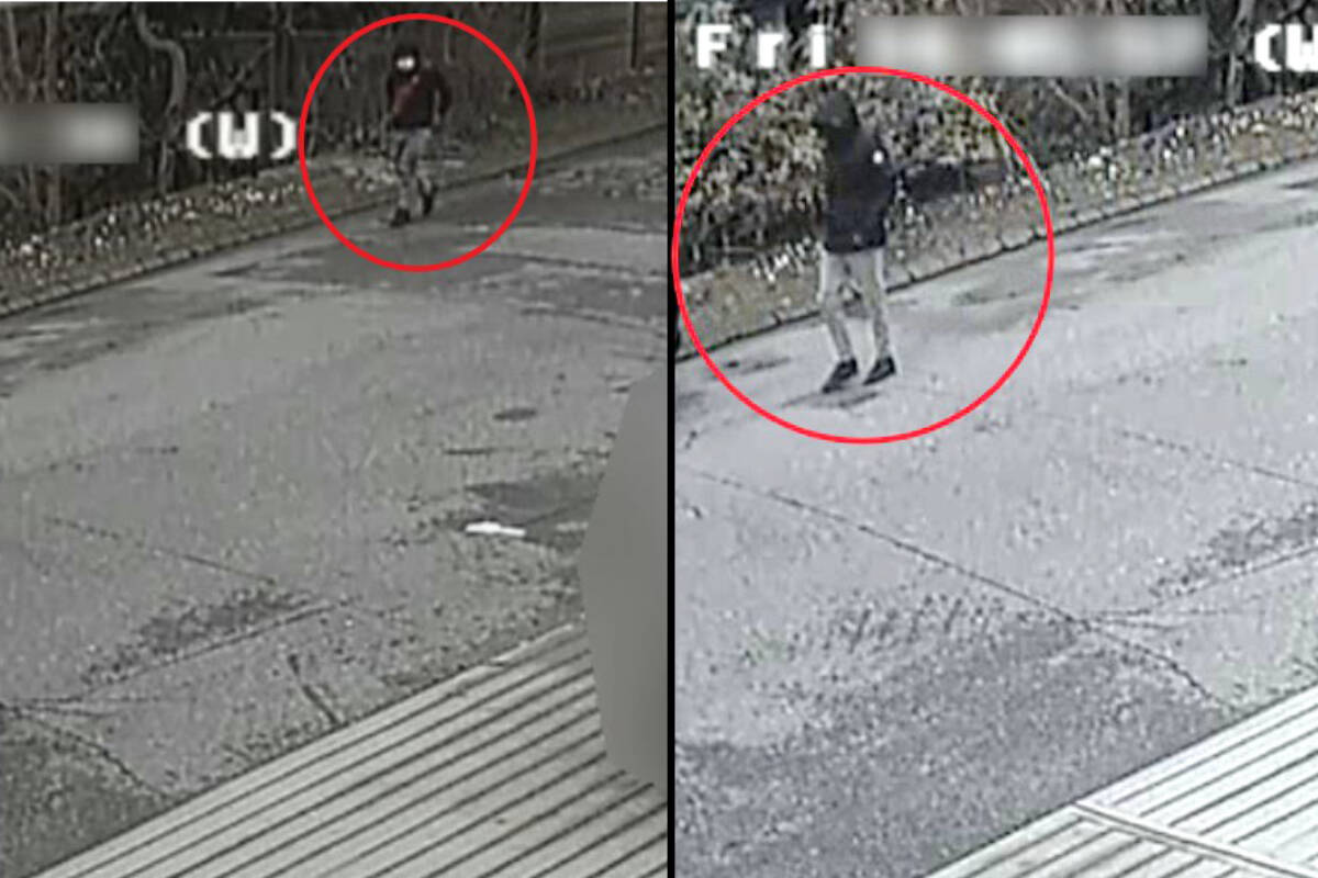IHIT has released surveillance images of two suspects in connection to the March 11 shooting of Milad Rahimi in North Vancouver. (IHIT photo)