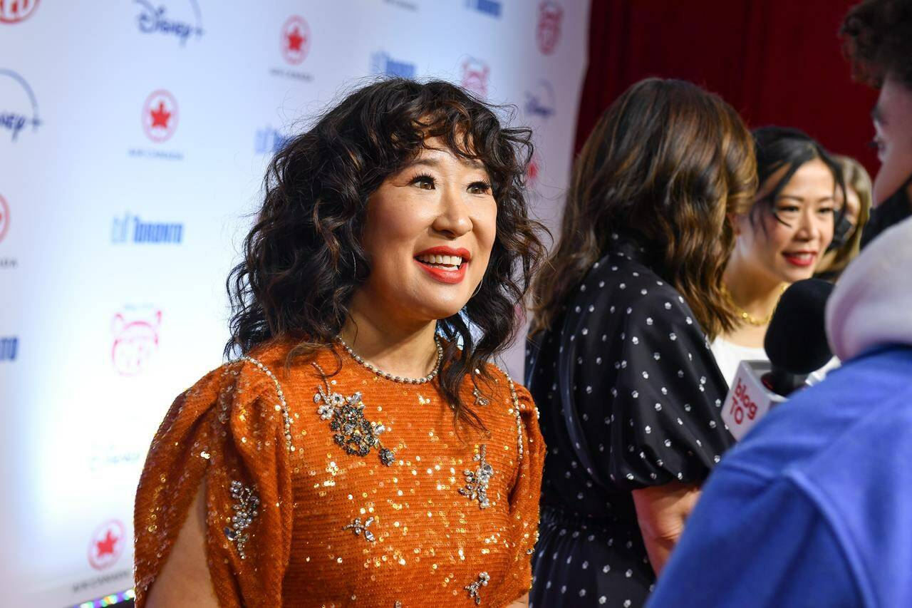 Sandra Oh attends the Canadian Disney premiere of “Turning Red” at TIFF Bell Lightbox in Toronto, Tuesday, March 8, 2022. THE CANADIAN PRESS/HO-Disney, George Pimentel, *MANDATORY CREDIT*