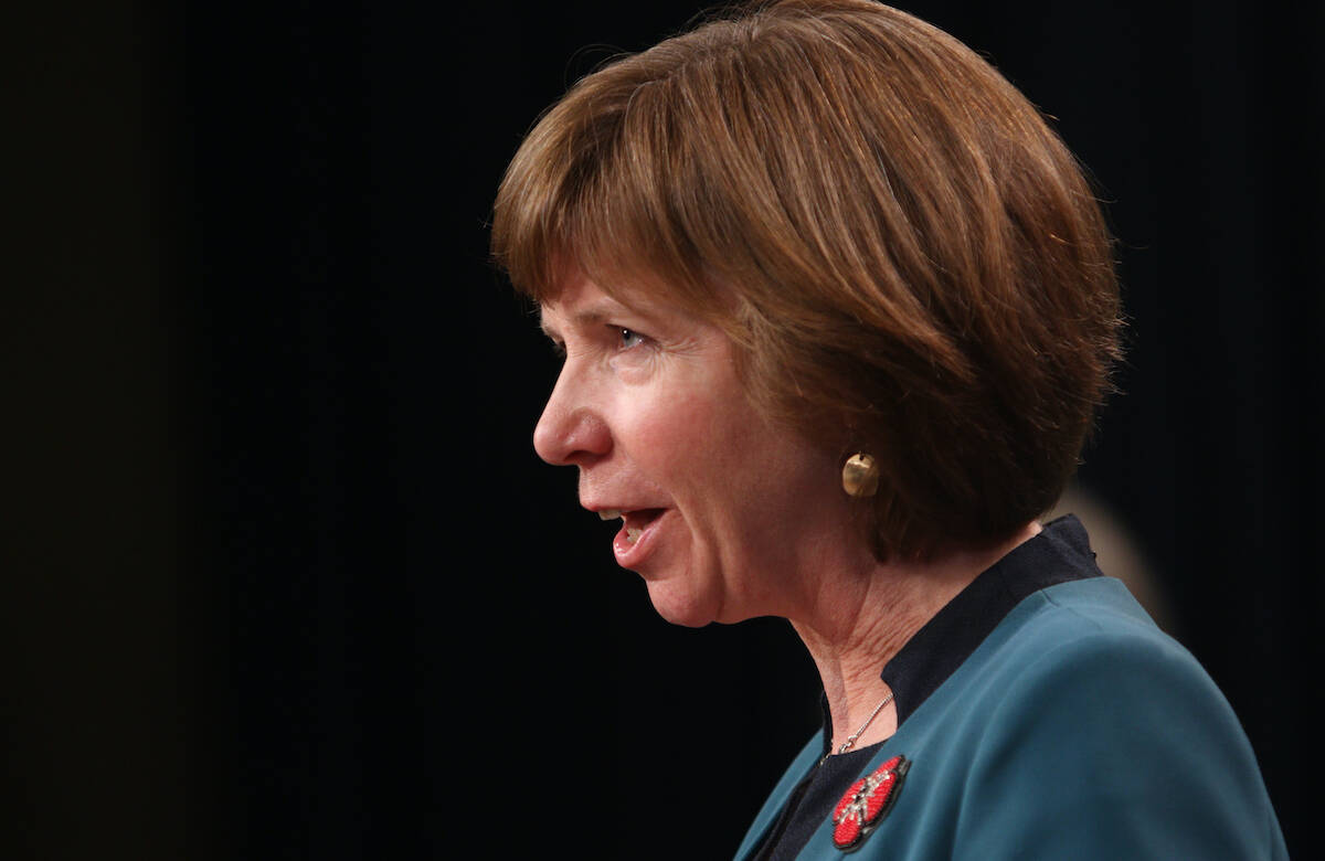 Minister of Mental Health and Addictions Sheila Malcolmson announced the implementation of 500 new complex-care housing spaces across the province on Tuesday (March 22). (THE CANADIAN PRESS/Chad Hipolito)