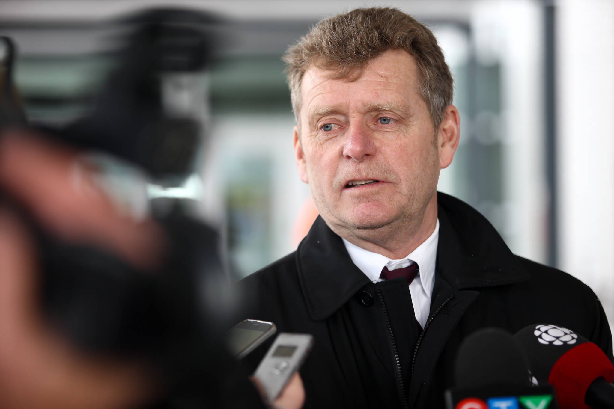 FILE – Ian Moss, CEO of Gymnastics Canada speaks with reporters outside the courthouse in Sarnia, Ont. on Wednesday, Feb. 13, 2019. THE CANADIAN PRESS/Mark Spowart