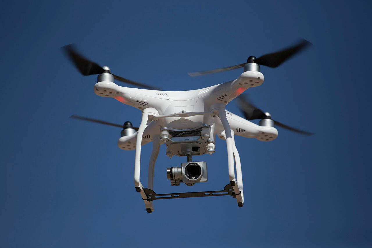 Witnesses reported a drone spying on children in Prince George. (Black Press file photo)
